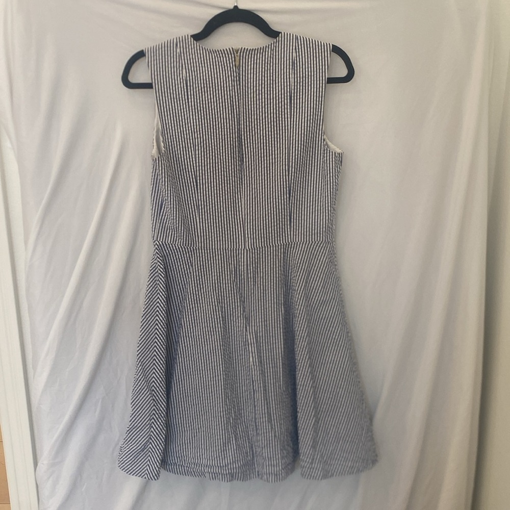 Draper James Dress Womens 6 Sleeveless Seersucker Love Circle - Picture 5 of 5